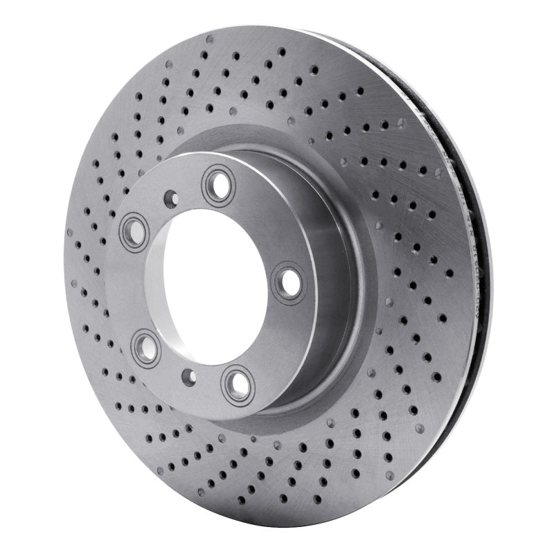 DFC 09-23 Porsche 718 Boxster Left Front Drilled Brake Rotor - Circuit Hero
