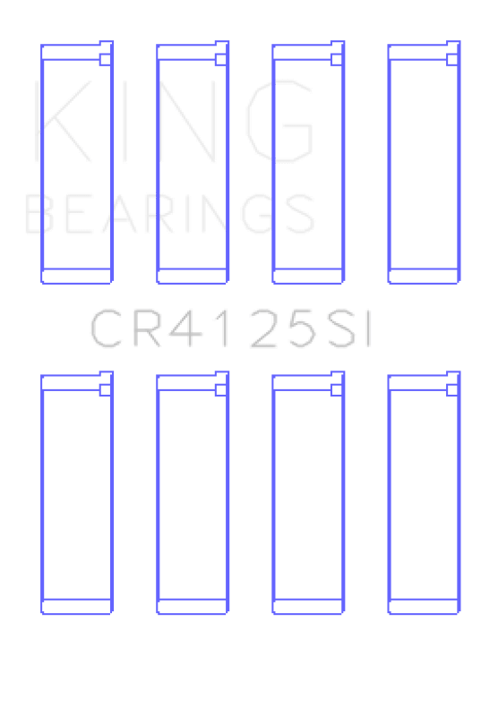 King Subaru EJ20/EJ22/EJ25 (Including Turbo) Silicone Bi-Metal Alum Rod Bearing Set - Size STD - Circuit Hero