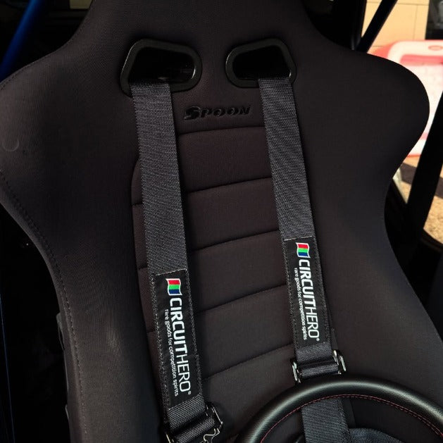 Circuit Hero 4 Point Harness 2" Belts (Black)