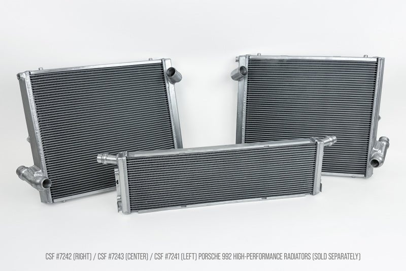 CSF 2019+ 992.1/992.2 Porsche 911(3.0LT Base/T/S/4/4S/GTS/4 GTS) High Perf Left Aluminum Radiator - Circuit Hero