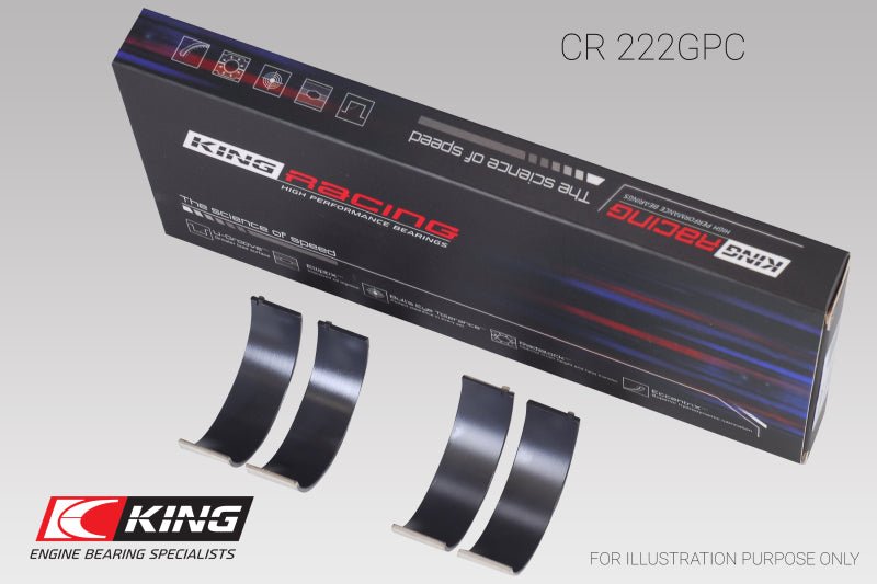 King Engine Bearings BMW N55B30A Sputter Replacement Rod Bearing Set - Size STD (2 Pair) - Circuit Hero