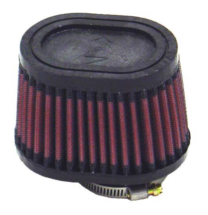 K&N Univ Clamp-On Air Filter - 1-3/4in FLG O/S 4in X 3in B 3in X 2in T 2-3/4inH OVAL - Circuit Hero