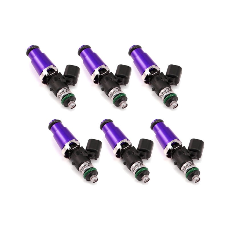 Injector Dynamics 1750-XDS - 60mm Length - 14mm Purple Top - 14mm Lower O-Ring (Set of 6) - Circuit Hero