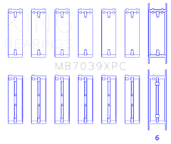 King Engine Bearings BMW M20/M50 2.0L/2.5L/2.7L Crankshaft Main Bearings Set - 7 Pairs Coated - Circuit Hero