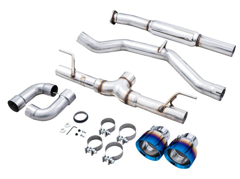 AWE Track Edition Exhaust for Subaru BRZ / Toyota GR86 / Toyota 86 / Scion FR-S - Vapor Blue Tips - Circuit Hero