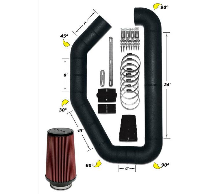 Building Air Intake Intake Airaid U-Build-It - 3in Intake Tube – Circuit Hero