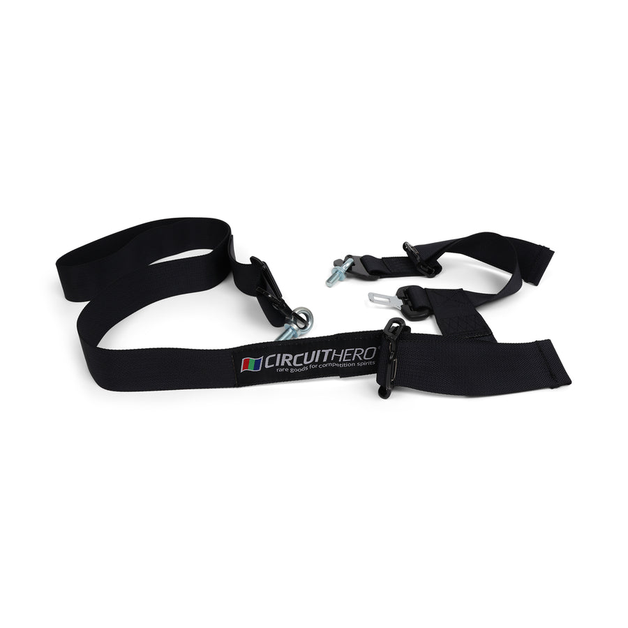 Circuit Hero 4 Point Harness 2" Belts (Black)