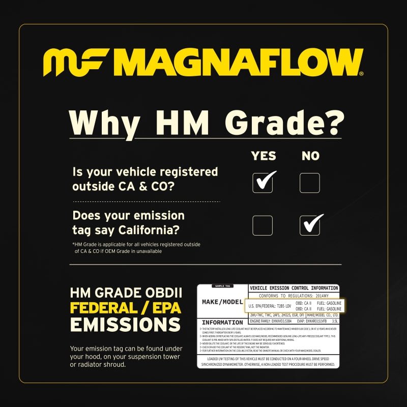 MagnaFlow Universal Catalytic Converter 2.25inch GM 3.8L - Circuit Hero