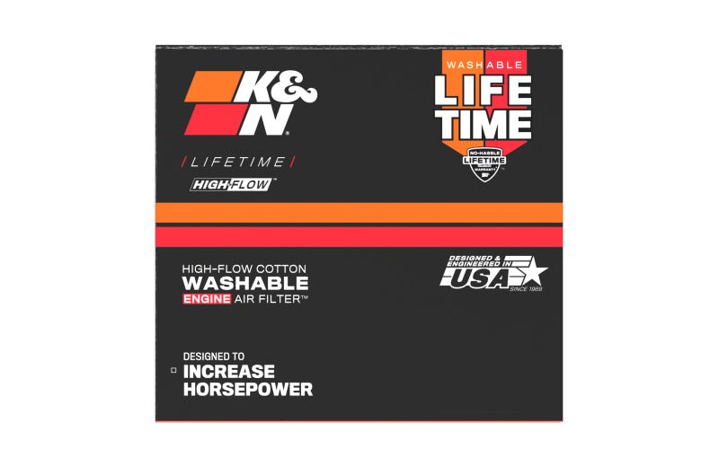K&N Universal Chrome Filter 2.063in Flange ID x 3.5in Base OD x 2in Top OD x 4in H - Circuit Hero