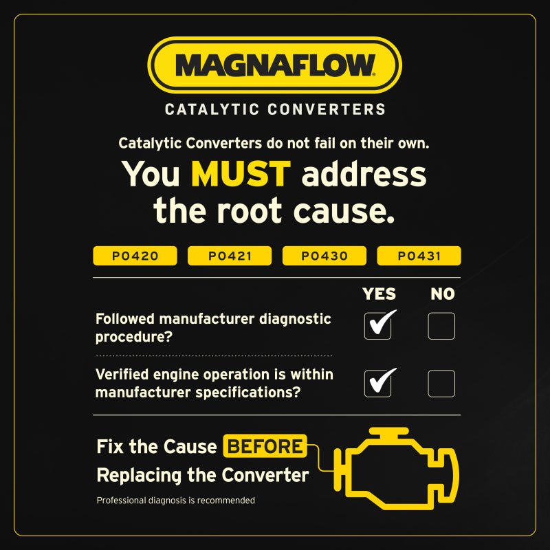 MagnaFlow Universal Catalytic Converter 2.25inch GM 3.8L - Circuit Hero