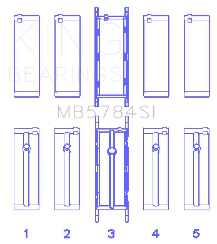 King Engine Bearings 13-15 BMW 320i Main Bearing Set - Circuit Hero