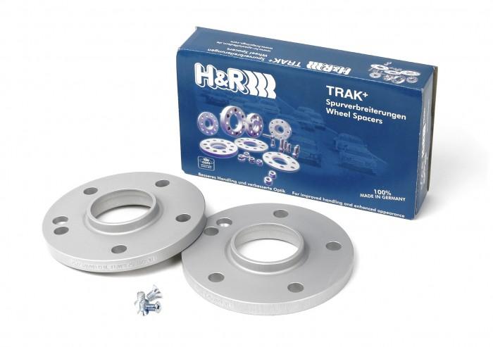 H&R Trak+ 15mm DR Wheel Adaptor Bolt 5/112 Center Bore 57.1 Bolt Thread 14x1.5 - Black - Circuit Hero