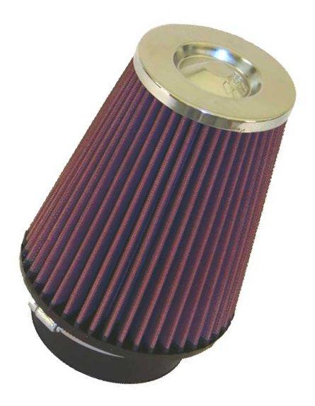 K&N Universal Chrome Filter 2.063in Flange ID x 3.5in Base OD x 2in Top OD x 4in H - Circuit Hero