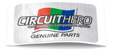 Circuit Hero Genuine Parts Brushed Metallic Decal