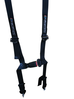 Circuit Hero 4 Point Harness 2" Belts (Black)