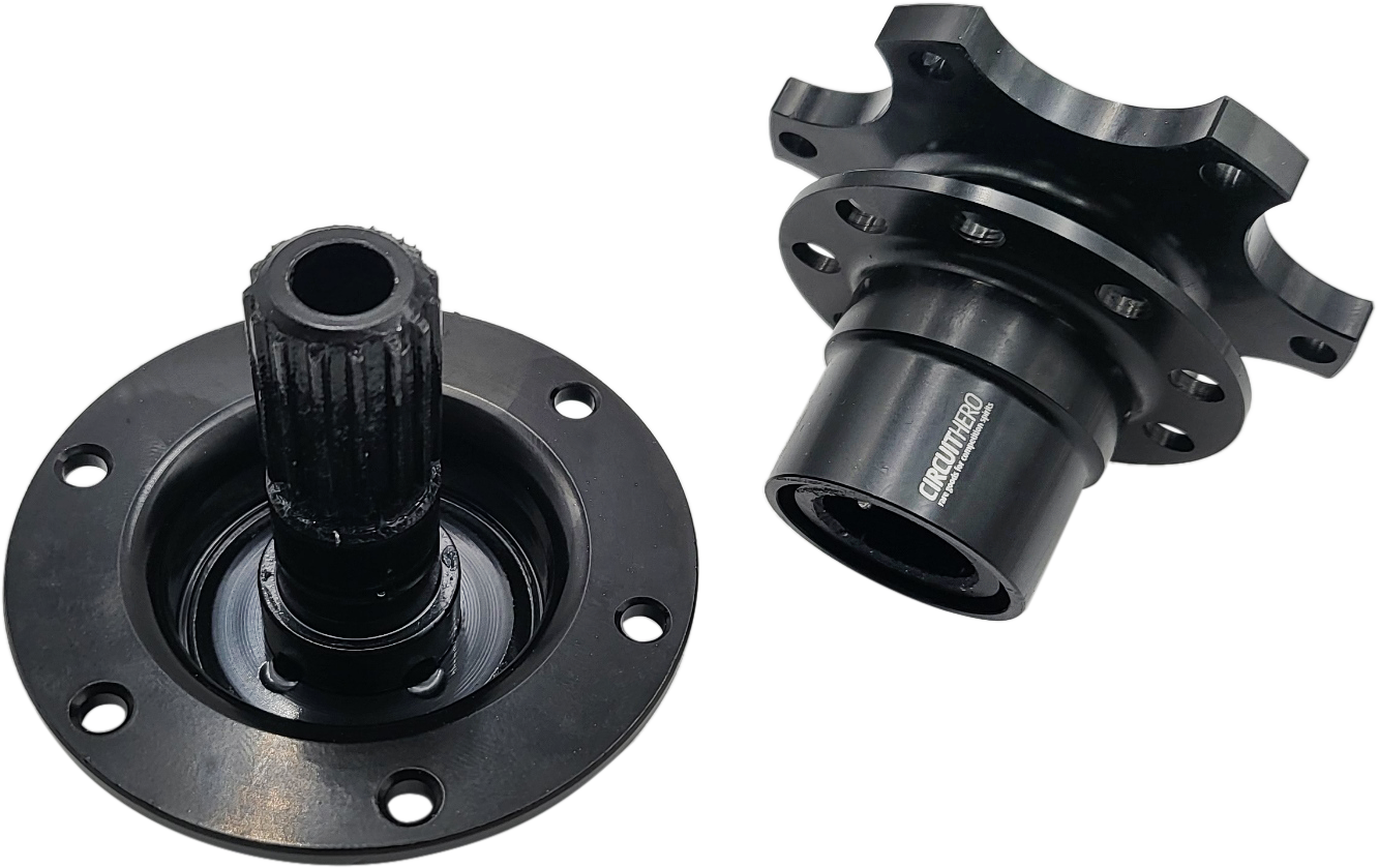 Circuit Hero Quick Release Steering Wheel Hub 6-Bolt Black