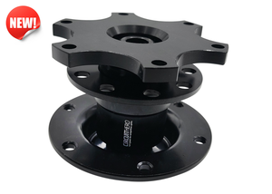 Quick Release Steering Wheel Hub 6-Bolt Black